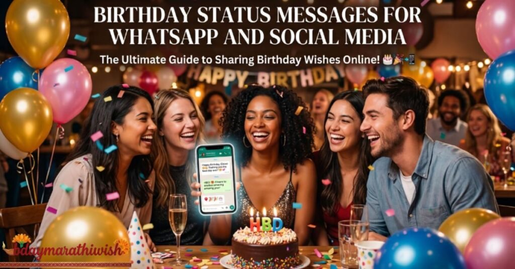 Birthday Status Messages for WhatsApp and Social Media