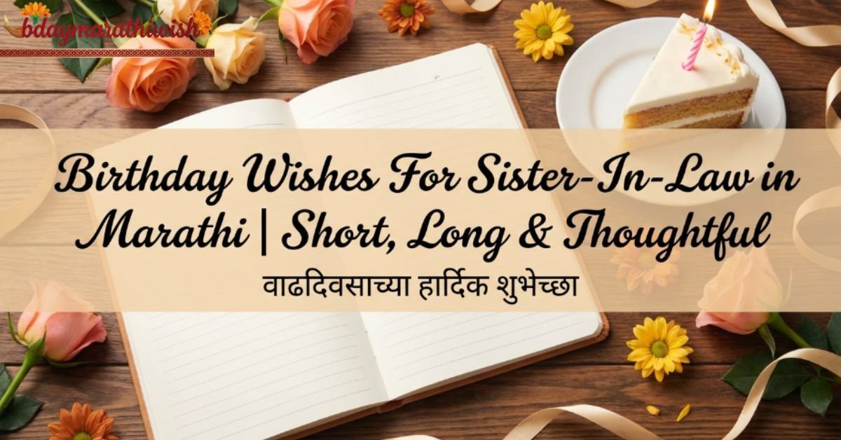 Birthday Wishes For Sister-In-Law in Marathi Short, Long & Thoughtful