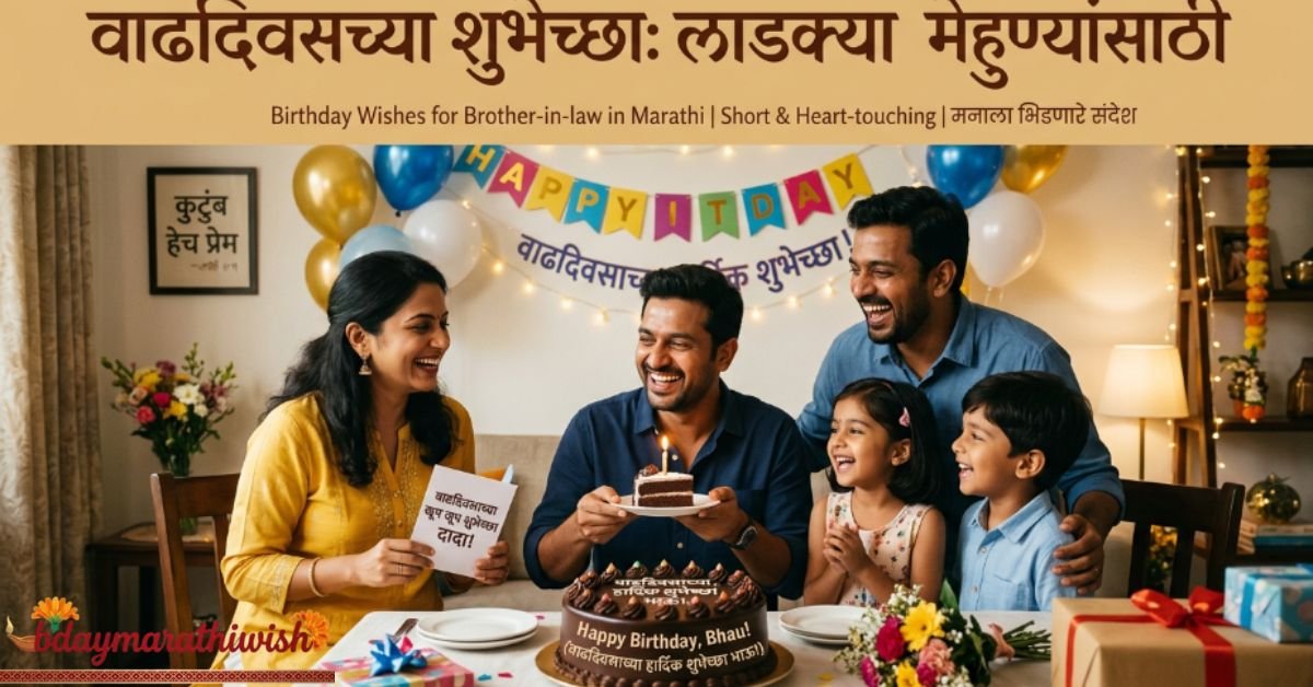 Birthday Wishes for Brother-in-law in Marathi Short & Heart-touching
