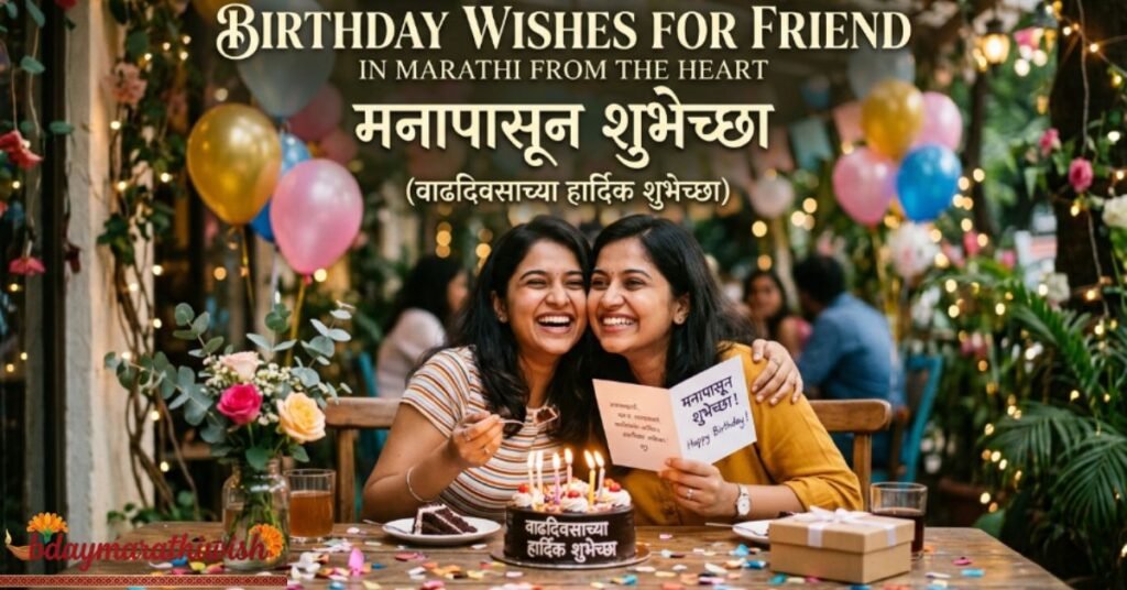 Birthday Wishes for Friend in Marathi from the Heart (मनापासून शुभेच्छा)