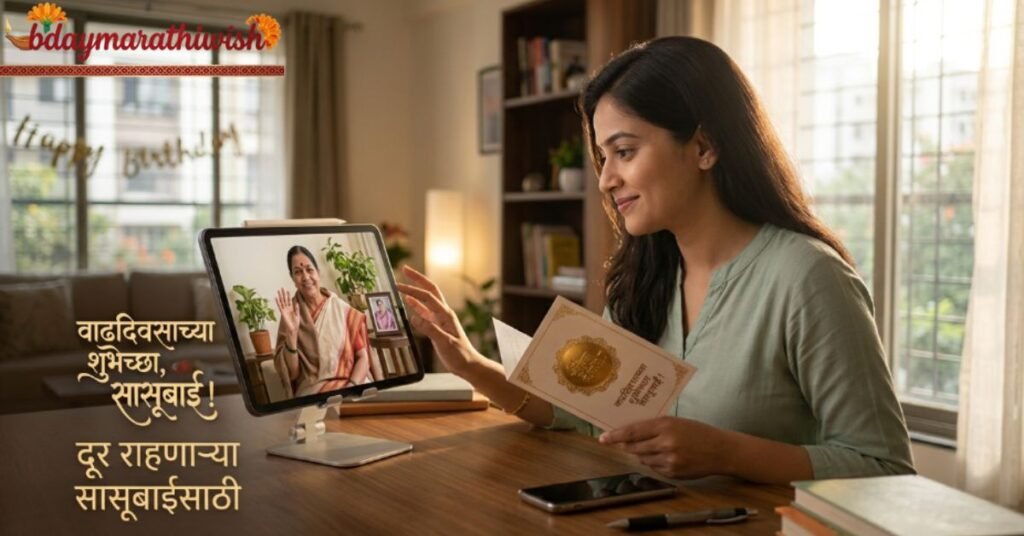 Birthday Wishes for Mother-in-Law Living Far Away in Marathi