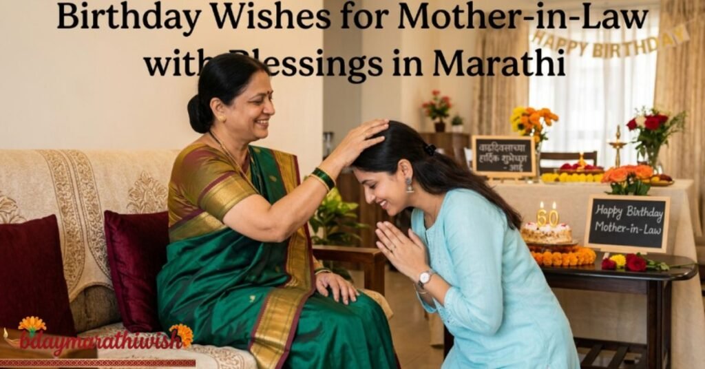 Birthday Wishes for Mother-in-Law with Blessings in Marathi