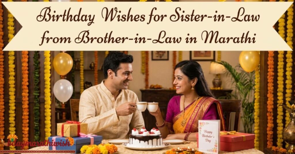 Birthday Wishes for Sister-in-Law from Brother-in-Law in Marathi