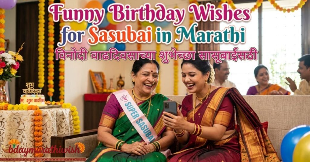 Funny Birthday Wishes for Sasubai in Marathi