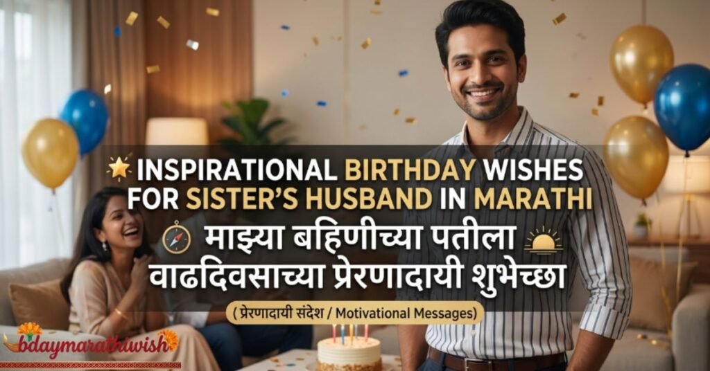Inspirational Birthday Wishes for Sister's Husband in Marathi