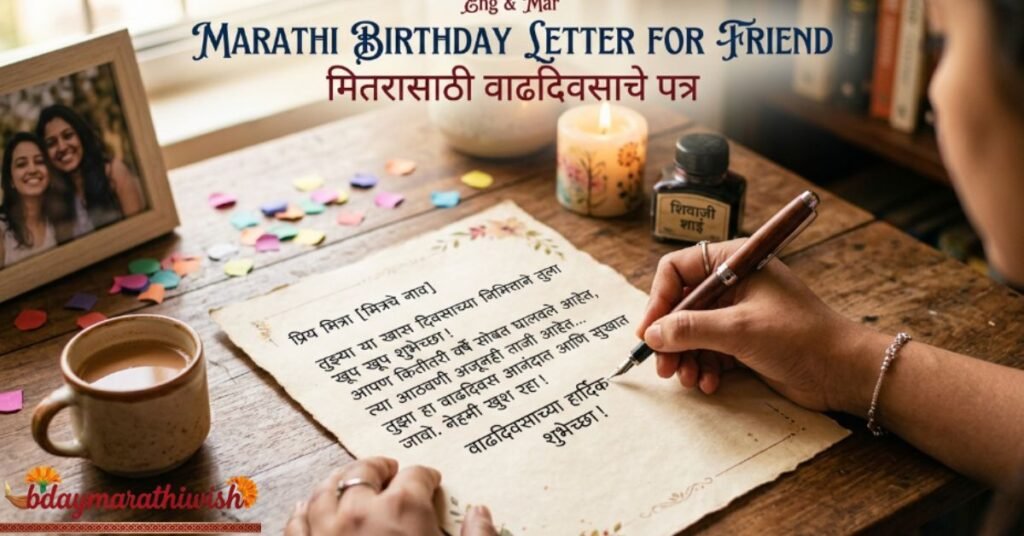 Marathi Birthday Letter for Friend (मित्रासाठी शुभेच्छा पत्र)