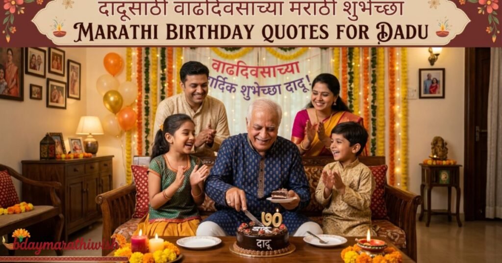 Marathi Birthday Quotes for Dadu