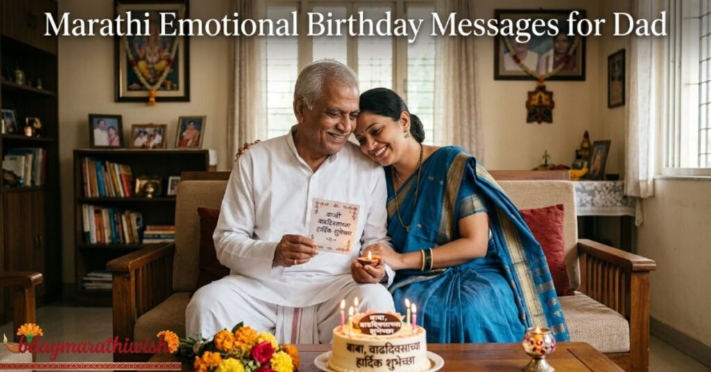 Marathi Emotional Birthday Messages for Dad
