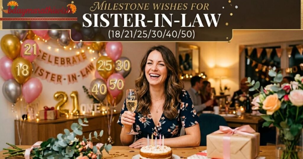 Milestone Wishes for Sister-in-Law (182125304050)
