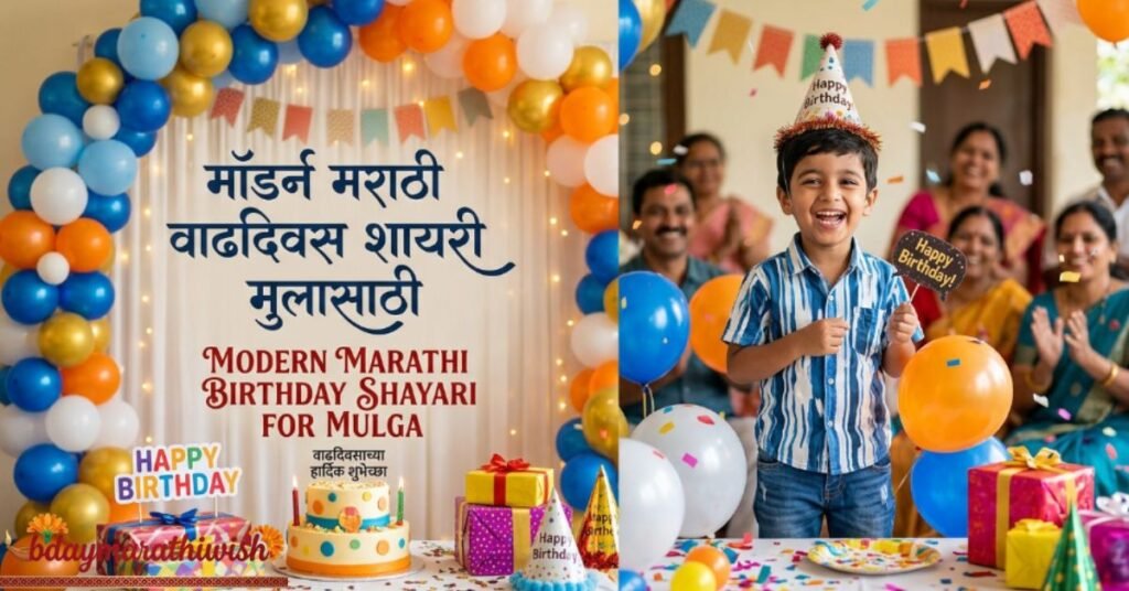 Modern Marathi Birthday Shayari for Mulga