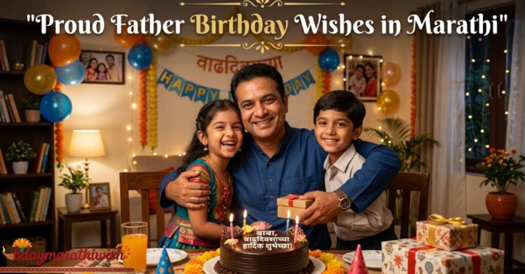 Proud Father Birthday Wishes in Marathi
