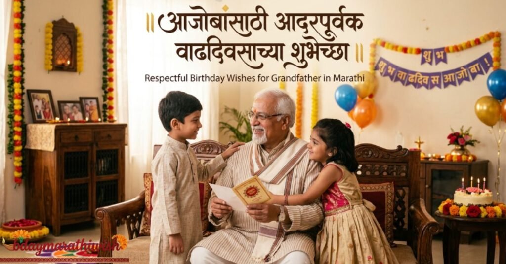 Respectful Birthday Wishes for Grandfather in Marathi