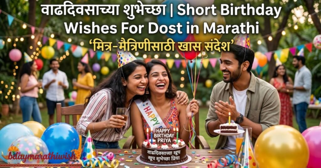 Short Birthday Wishes for Dost in Marathi