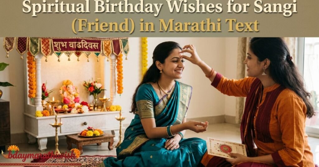 Spiritual Birthday Wishes for Sangi (Friend) in Marathi Text