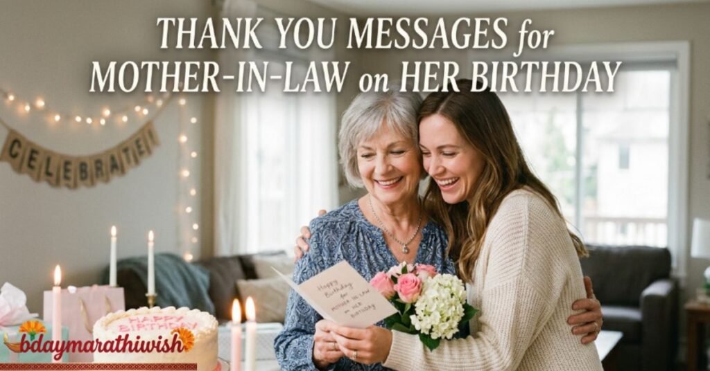 Thank You Messages for Mother-in-Law on Her Birthday