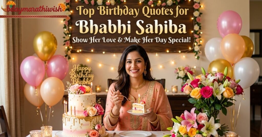 Top Birthday Quotes for Bhabhi Sahiba