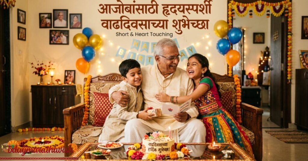 Top Birthday Wishes for Grandfather in Marathi Short & Heart Touching