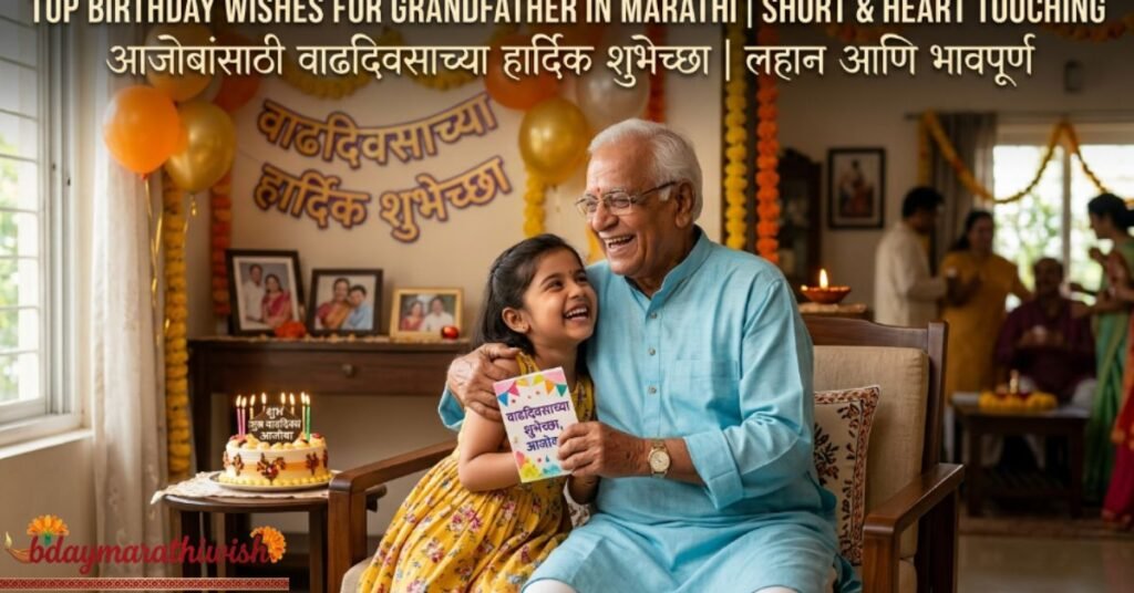 Top Birthday Wishes for Grandfather in Marathi Short & Heart Touching