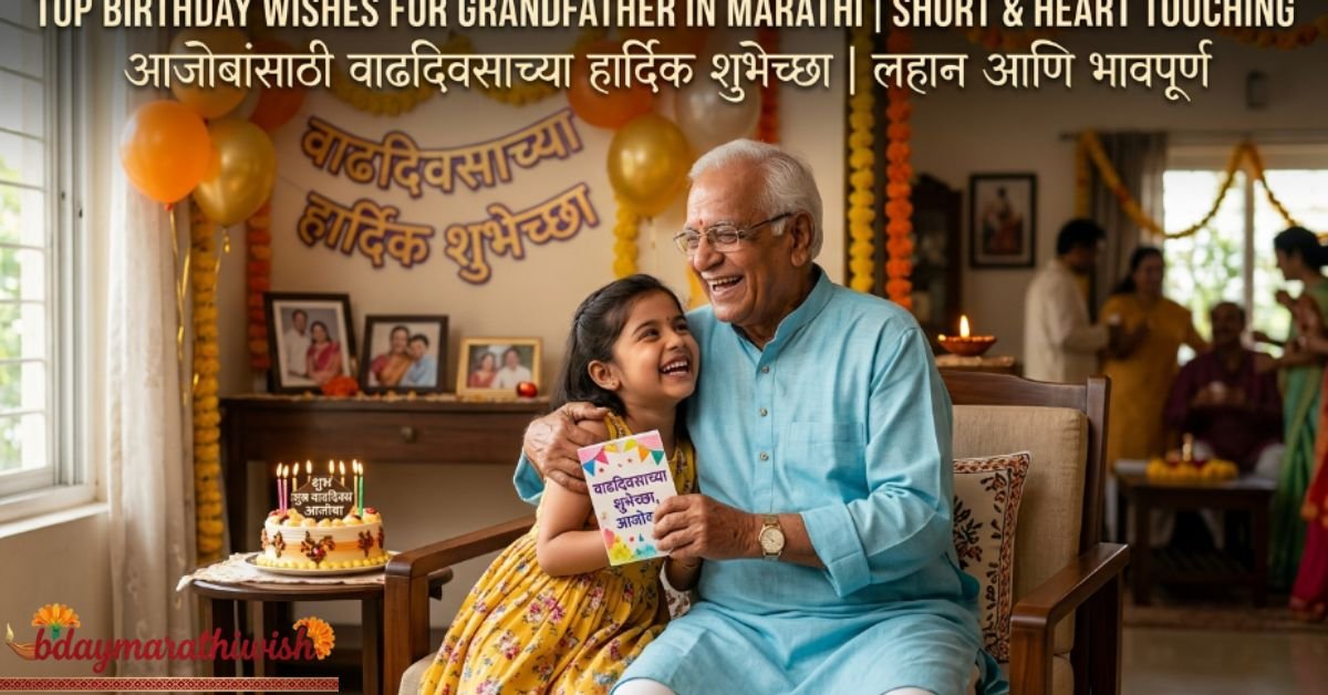 Top Birthday Wishes for Grandfather in Marathi Short & Heart Touching