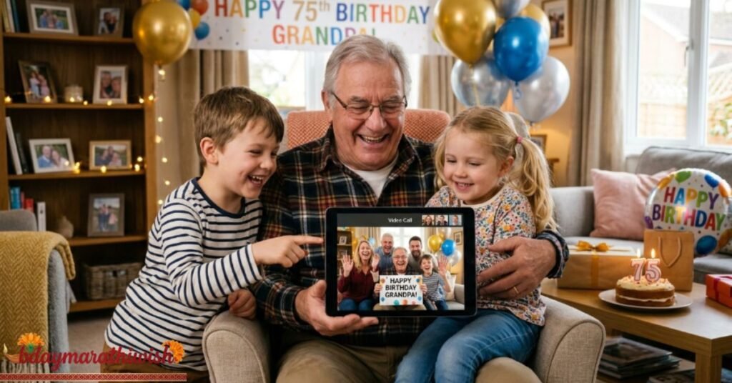Video Message and Social Media Birthday Surprise Ideas for Grandfather