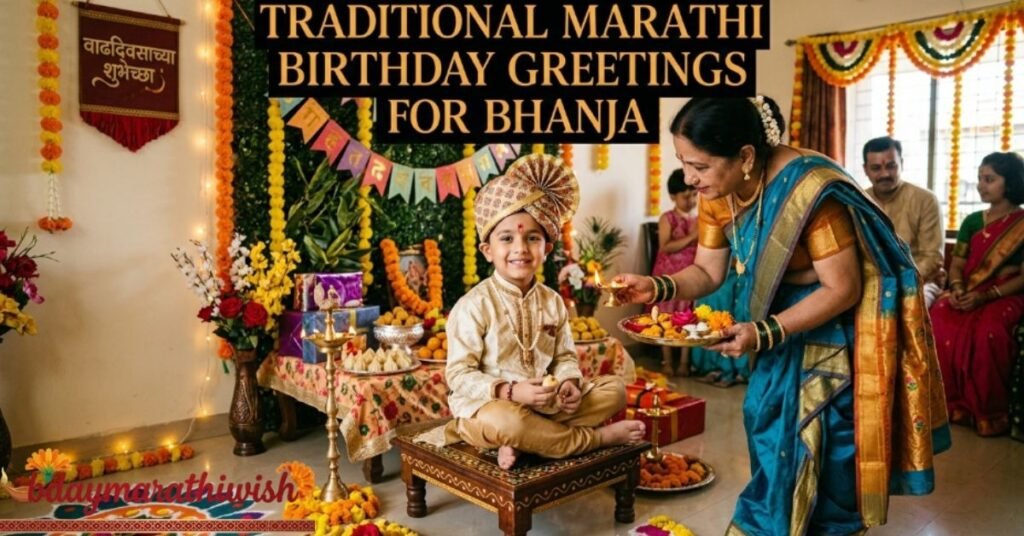 Traditional Marathi Birthday Greetings for Bhanja