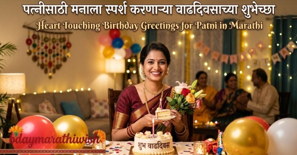 Heart Touching Birthday Greetings for Patni in Marathi