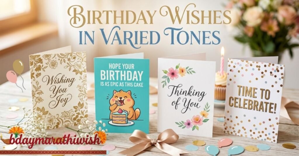 Birthday Wishes in Varied Tones