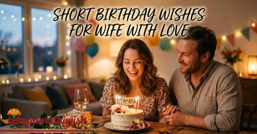 Short Birthday Wishes for Wife with Love