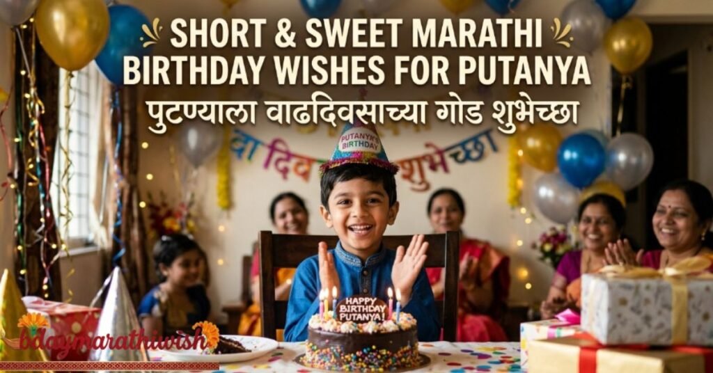 Short & Sweet Marathi Birthday Wishes for Putanya