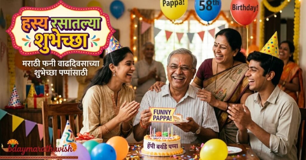 हास्यरसातल्या शुभेच्छा – Marathi Funny Birthday Wishes for Pappa