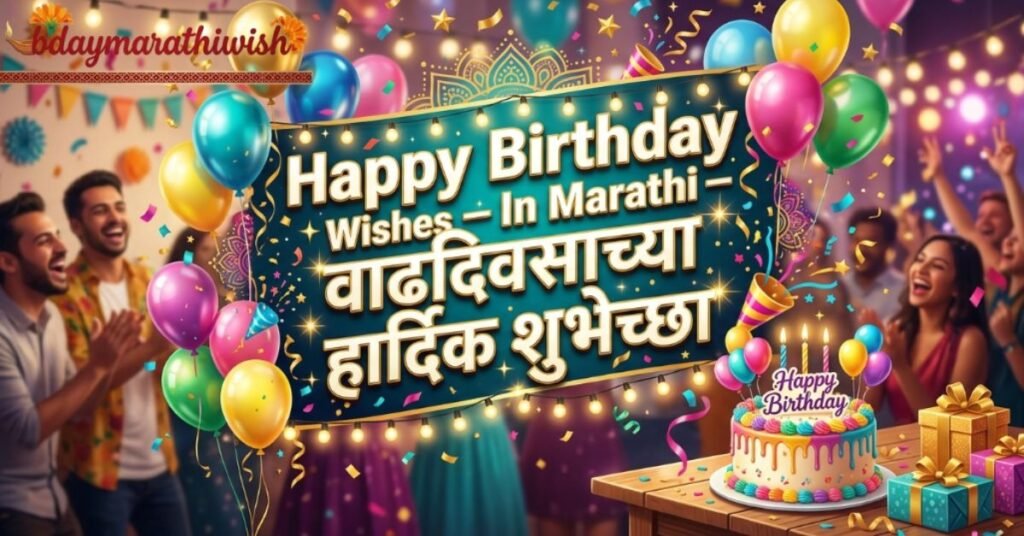 Happy Birthday Wishes In Marathi – वाढदिवसाच्या हार्दिक शुभेच्छा